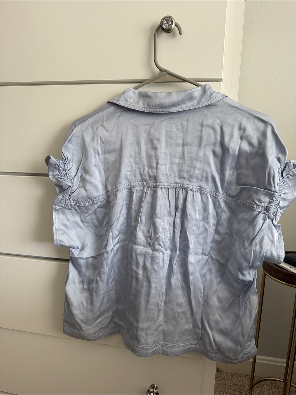 Pilcro Light Blue “The Quincy Lace Blouse” NWT - Picture 4 of 5